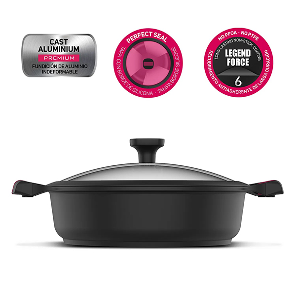 TAURUS-CAÇAROLA BAIXA 28 CM KCK3028L GREAT MOMENTS