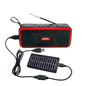 Rádio Solar FM/AM/SW de 3 Bandas, Bluetooth,1200mAh.Clea